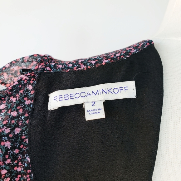 Rebecca Minkoff Pink Floral Cosette Ruffle Dress - Picture 9 of 16